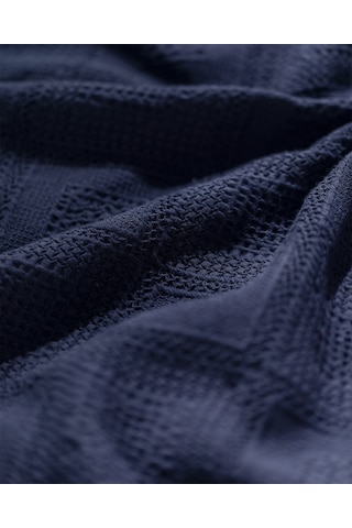 Madame Coco Froncois Tek Kişilik Yatak Örtüsü 8684427000915 Lacivert