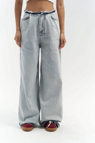 Mai Studios Co. Leony Bel Detay Mavi Jeans Mavi