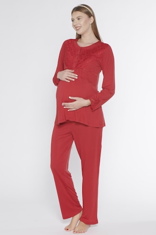 Lohusa Hamile Uzun Kol Pijama Takımı Hastane Çıkışı Flz Zakkum 24-63