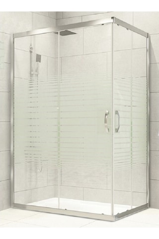 Durul Duşakabin 70X70 Cm Parlak Profil Çizgili 5Mm H:190 Beyaz