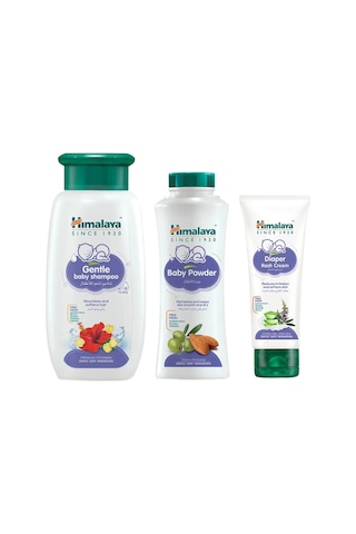 Himalaya Bebek Bakım Seti Şampuan 400 ML + Pişik Kremi 100 ML + Pudra 200 ML