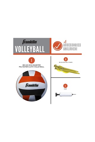Outdoor Volleyball Net Sets - Beach + Backyard Portable Volleyball Net With Poles - Complete Outdoor Volleyball Sets Wit
