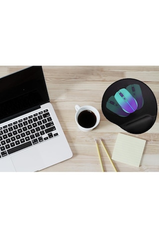 Inca Imps-009 Bilek Destekli Silikon Mousepad Large Kaydırmaz Taban Siyah
