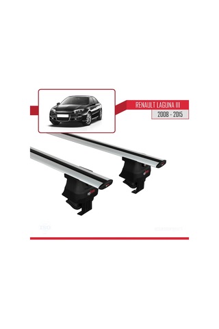 Renault Laguna Iıı 2008-2015 Arası İle Uyumlu Ace-4 Ara Atkı Tavan Barı Gri