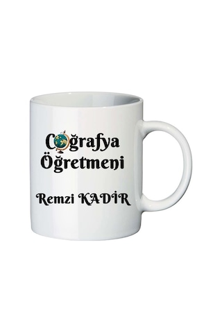 Coğrafya Öğretmenine Isimli Öğretmenler Günü Hediyesi Kupa Bardak