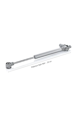 Megavitrin Frenli Yavaş Kapanan Gazlı Amortisör Piston 100 N Gri 27 Cm / Mutfak Dolabı Kapak Amortisörü Vidalı Gr Diğer