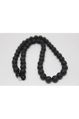 Lav Taşı Kolye 8 Mm Kehribar Klipsli Çok REnkli