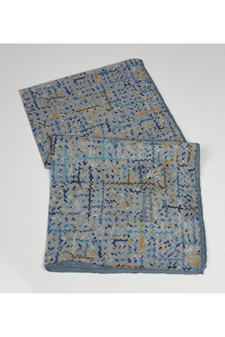 Lop Soft Pamuk Eşarp-06305 Mavi