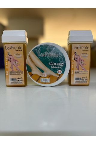 La Frente Naturel Kartuş Ağda 2 x 100 ML + Rulo Ağda Bezi 10 M La Frente Naturel Kartuş Ağda 2 x 100 ML + Rulo Ağda Bezi 10 M