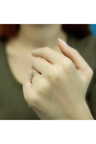 Lova 0,30 Karat Efektli Pırlanta Tektaş Yüzük - 1070091
