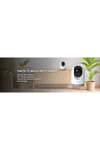Neutron İç Mekan Pan/tilt Wi-fi Kamera - Ntl-ıp05-3mp