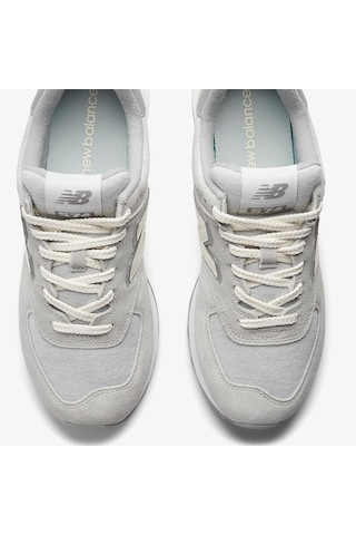 New Balance 574 Unisex Gray Leather Sneaker Günlük Hakiki Deri Spor Ayakkabı Gri Gri
