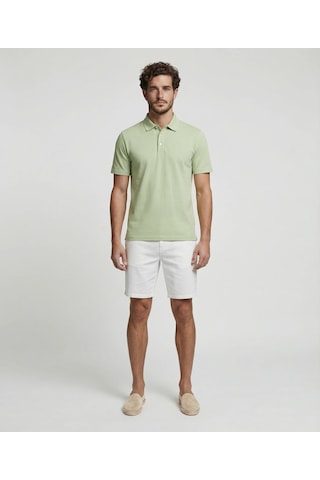 Yargıcı Regular Polo Yaka Kısa Kol T-shirt 26yets9005x 089 Yeşil