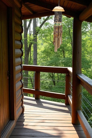 Kuş Yuvalı Rüzgar Çanı