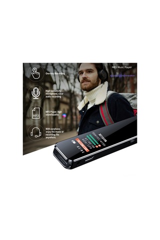 Singree "usb 2.0 Ses Kaydedici & Mp3 Çalar - 0.96'' Renkli Ekran, 40 Saat Kayıt, 8gb Kart Dahil"