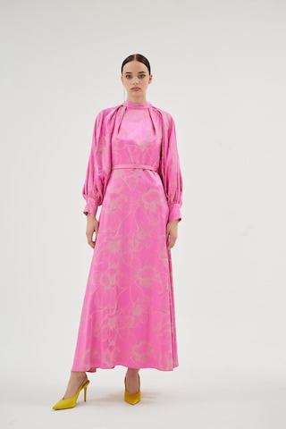 Senna Marıposa Elbise Pembe Pembe