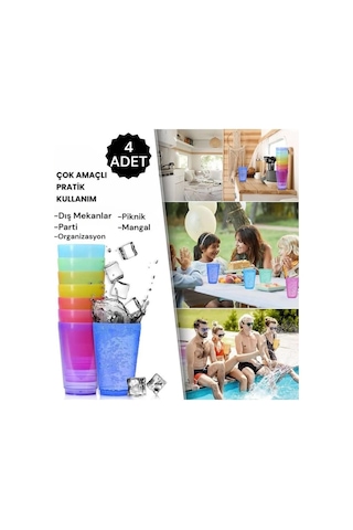 Mithra Life 4 Adet 250 Ml Kırılmaz Parti Piknik Bardağı Mıt1109