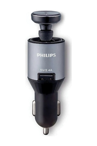 Philips SHB1803 Bluetooth 4.2 Kulak İçi Kulaklık + USB 2.4A Araç İçi Şarj Adaptörü