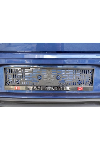 Türkiye Araç Takmatik Çıtalı Oto Plakalık 2 Adet Ön Arka