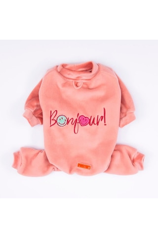 Pawstar Rose Bonjour Kadife Küçük Irk Köpek Tulumu