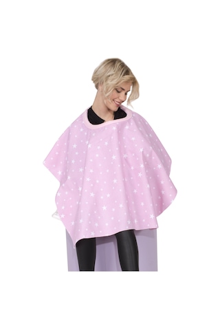 Sevi Bebe Anne Emzirme Örtüsü Önlüğü Art-6280 Pembe Yıldız