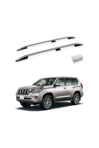 Turtle Toyota Land Cruiser Prado J150 2010-2023 Tavan Çıtası Crown Gri