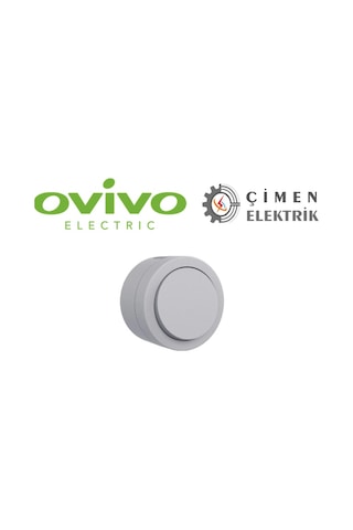 Ovivo Xone Gri Tekli Anahtar Sıva Üstü Ovivo Xone Gri Tekli Anahtar Sıva Üstü
