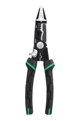 Dancemonkey Çok Fonksiyonlu Yüksek Karbon Çelik Pense - Kaymaz Saplı, Yaylı, Elektrik Yalıtımlı