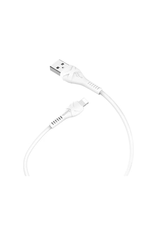 Hoco X37 Apple iPhone Uyumlu 14-13-12-11 Lightning Şarj Ve Data Kablosu 1m 2.4a- 5775 Beyaz