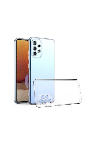 Logis Samsung Galaxy Uyumlu A13 Kılıf Süper Silikon Şeffaf Şeffaf