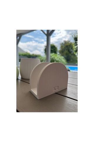 Beyaz Dekoratif Peçetelik 3d Baskı Modern Masaüstü Peçete Tutucu