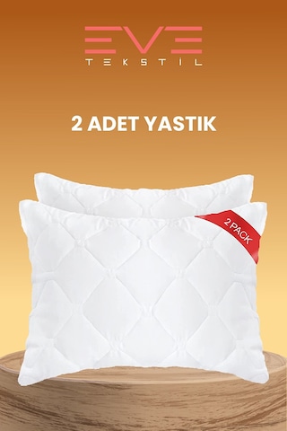 Eve Tekstil 2 Adet Diamond Plus Kapitone Yastık