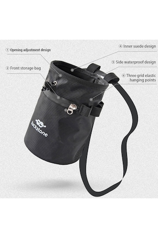 Luckstone-bouldering Halter Için Fırçalı Magnezyum Tozu Saklama-sarı Sarı