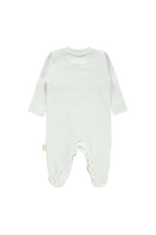 Civil Baby Bebek Organik Patikli Tulum 0-3 Ay Ekru