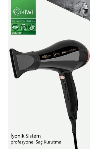 Kiwi Khd-2151 Profesyonel İyonik Saç Kurutma Makinesi