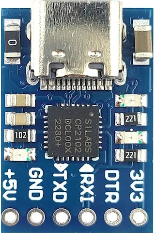 Cp2102 Usb To Rs232 Ttl Uart Çevirici Modül Type C Usb Seri Port Haberleşme Mcu Uydu Alıcı Dvd Gsm