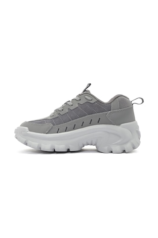 Caterpillar Erkek Gri Intruder Essential Bağcıklı Kalın Tabanlı Spor Ayakkabı, Hakiki Deri Sneaker 015m101412 Grey // Süet