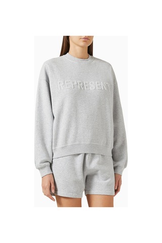 Represent Owners Club Sweatshirt, Brushed Cotton Fleece Sweatshirt Gri
