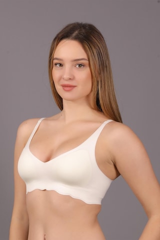 Cotonhause Kadın Lazer Kesim İnce Süngerli Ekru Hayalet Sütyen C0t5n1o633 001