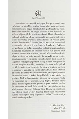 Ars Poetica - Şiir Sanatı: Hasan Ali Yücel Klasikler Dizisi