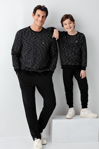 Arnetta Erkek Çocuk Siyah Pijama Takımı Ar3504-c-v1