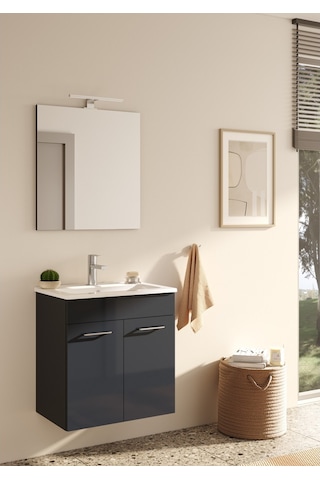VitrA Ardea Banyo Dolabı Seti 60 Cm 67072 Antrasit - Gri