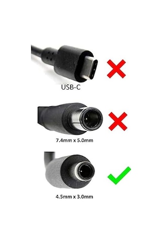 Dell Hakiki 45 W 19.5 V / 2.31a Laptop Ac Adaptörü Psu Güç Kablos