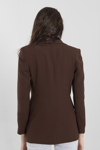 Feminist Kahve Vatkalı Astarlı Blazer Ceket 0105110.05 Kahverengi