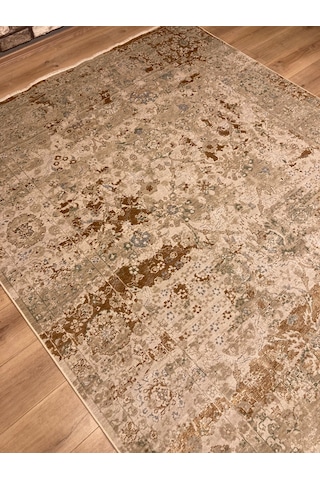 Akarsu %100 Safyün Ve Bambu Halı Saçaklarında El Işçiliği Mevcut