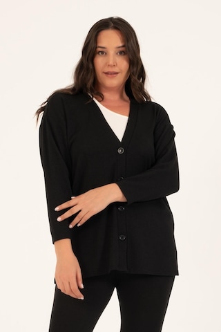 Myline Basic Triko Hırka - Siyah