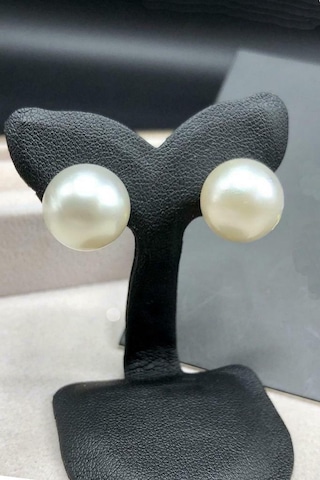 Kültür Incisi Çivili Küpe - 11 Mm. Inci Küpe Çok Renkli