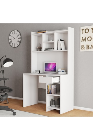 Loft Çalışma Masası Beyaz
