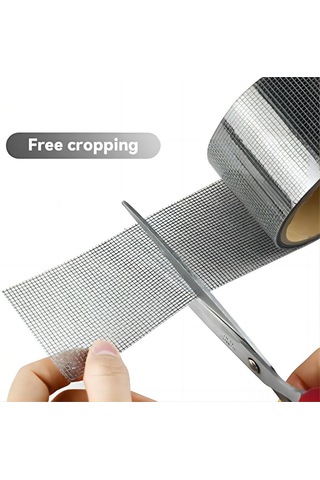 Hfambition Fiberglas Kumaş Tenelik Tamir Bandı - Siyah 5cmx200cm, Dayanıklı, Işık Ve Havalar Geçirir, Perde/ayna Teneli Tamiri İçin