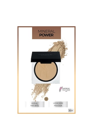 Note Cosmetique Mineral Powder Mat Bitişli Toz Pudra - 02 Orta Açık